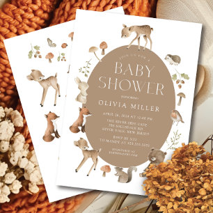 Invitation Baby shower Woodland Wonder