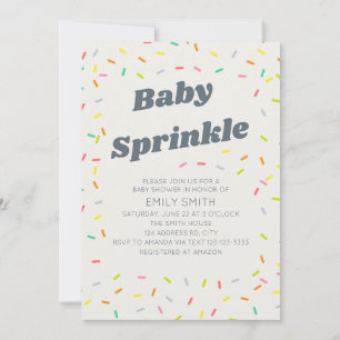 Invitation Baby Sprinkle se traduit par Fête de naissance pou