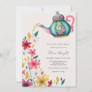 Invitation Baby Tea Party Douche