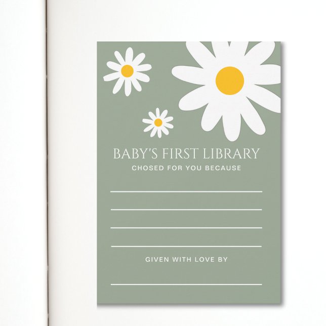 Invitation Baby's First Library Card (Créateur téléchargé)