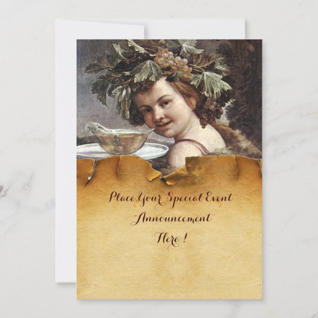 Invitation BACCHUS, FÊTE DE DÉGUSTATION DE VIN PARCHE MIN Sce (Dos)