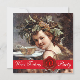 INVITATION BACCHUS, SOIRÉE DE DÉGUSTATION DE VIN SCEAU DE CIR