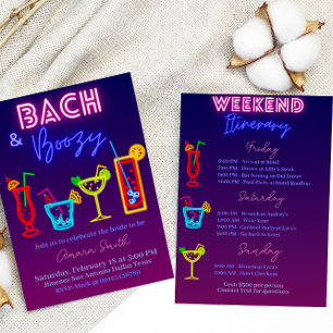 Invitation Bach et Bachelorette Boozy avec antenne