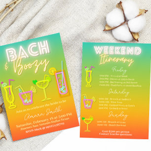 Invitation Bach et Bachelorette Boozy avec antenne