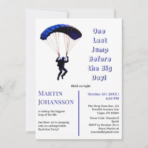 Invitation Bachelor Party Funny Adventure Thème