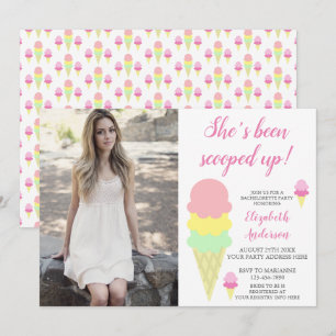 Invitation Bachelorette à crème glacée