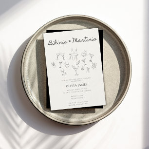 Invitation Bachelorette Bikinis & Martinis