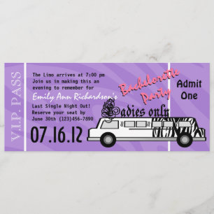 Invitation Bachelorette de Limo