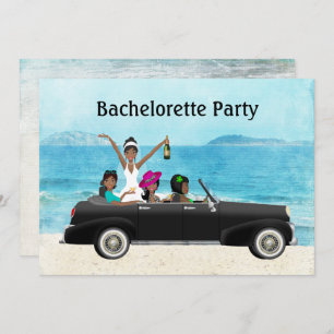 Invitation Bachelorette de mariage de la plage de Destination