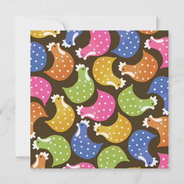 Invitation Bachelorette de nuit Cuisine Chicken Hens Invitati (Devant)