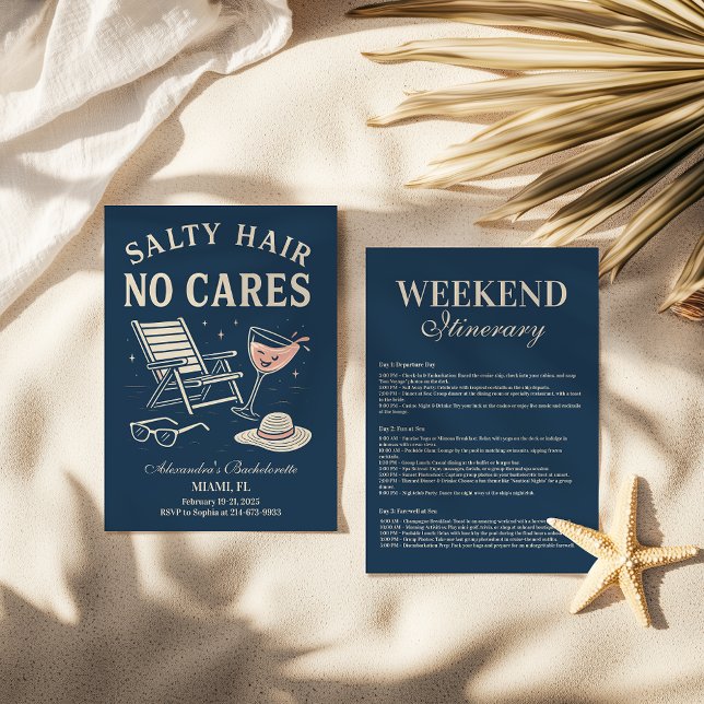 Invitation Bachelorette Dernière Toast Breeze (Créateur téléchargé)