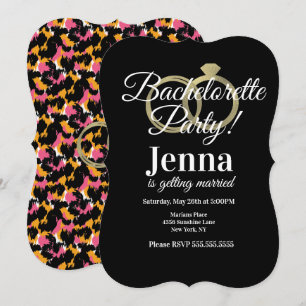 Invitation Bachelorette Fête des mariées de tournage des anne