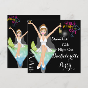 Invitation Bachelorette Fun Cocktails Boissons