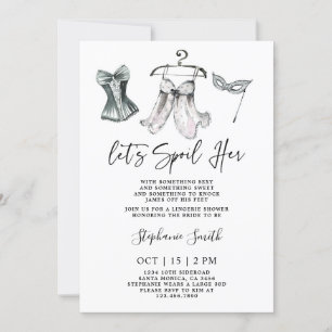 Invitation Bachelorette Lingerie Fête de l'mariée