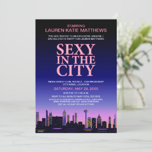 Invitation Bachelorette / Lingerie Movie Poster Party
