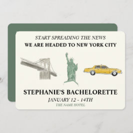 Invitation Bachelorette NYC