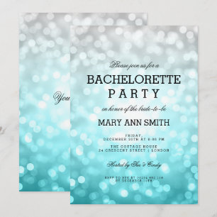 Invitation Bachelorette Party Beach Ombre Lumières Parties sc