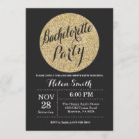 Bachelorette Party Black Gold Parties scintillant 