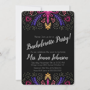 Invitation Bachelorette Party Dotée Floral Chic