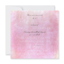 Bachelorette Party Pink Powder Pastel Aquarelle