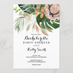 Invitation Bachelorette Party Week-end Getaway Itinéraire