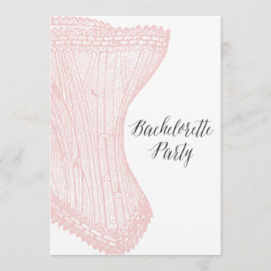 Invitation Bachelorette vintage