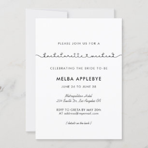 Invitation Bachelorette Weekend