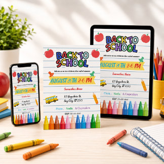 Invitation Back to school party