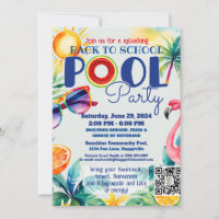 back to school Pool party class friends birthday
