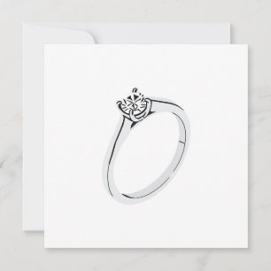 Invitation Bague de fiançailles en diamant