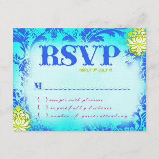 Invitation BAHAMAS RSVP 2 Papier Ligné