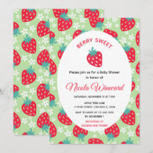 Baie Douce Baby Shower Verte Fraise