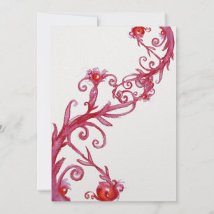 Invitation BAIES MAGIQUES, glace rouge blanc