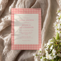 Baigneuse de mariage rose à carreaux Gingham vinta