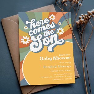 Invitation Baignez dans le soleil Boho Voici venir le fils Ba