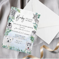 Baignoire Bébé Animaux Arctiques d'Hiver Aquarelle