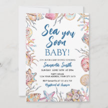 Baignoire en coquillages Baby Shower