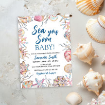 Baignoire en coquillages Baby Shower