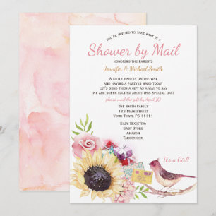 Invitation Baignoire par Fleur de Tournesol de Fille de Bois