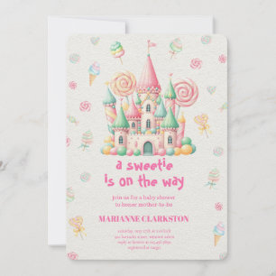 Invitation Bain de bébé royal dans le château de rêve