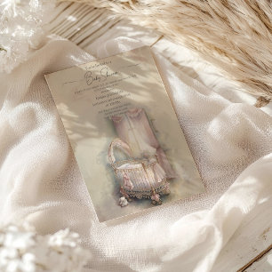 Invitation Bain de bébé Shabby Chic