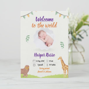 Invitation Bain-marie Ours en peluche Montgolfière Baby Showe