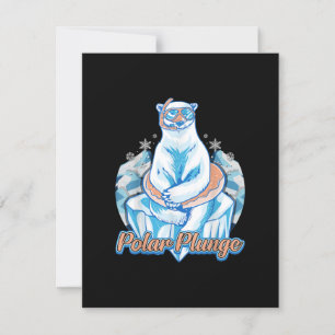Invitation Bain Polaire Plongée Ice Jump Funny Ours Polaire B