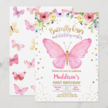 Baisers à papillon Jardin Floral Confetti Annivers