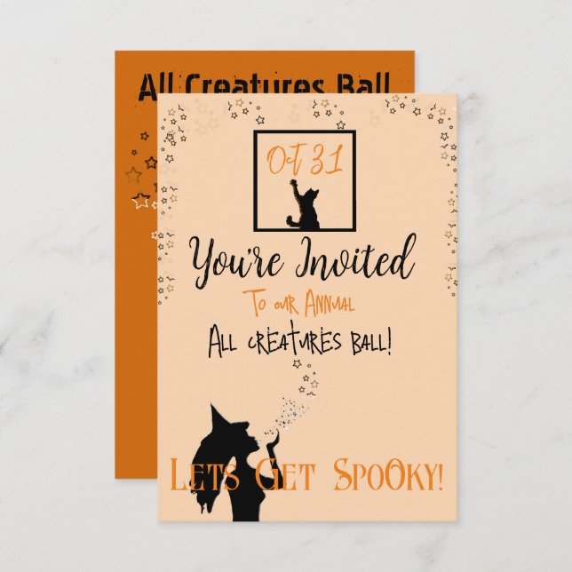 Invitation Baisers Avec Étoiles (Devant / Derrière)