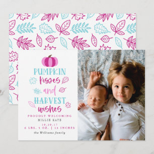 Invitation Baisers citrouilles et souhaits de récolte Faire-p
