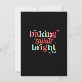 Invitation Baking Spiritueux Noël brillant Cookie Amant drôle