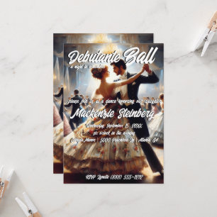 Invitation Bal de Débutante Cotillon Danse de Salon