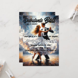 Invitation Bal de Débutante Cotillon Danse de Salon