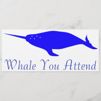 Invitation Baleine que vous vous occupez